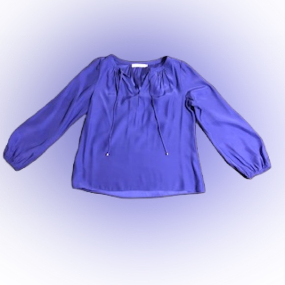Alice & Trixie by Angela George purple silk blouse – size M